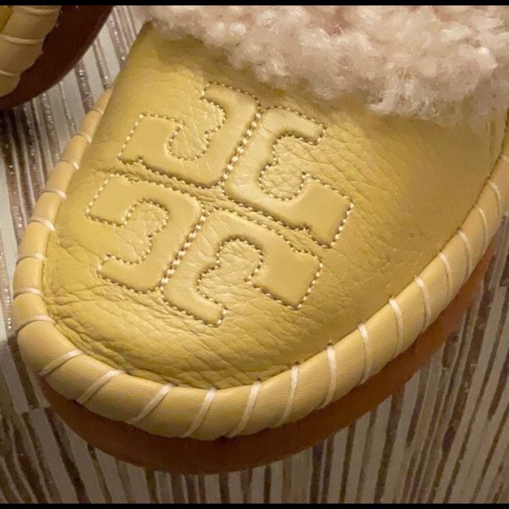 NWT & Box Tory Burch Shearling Shoes